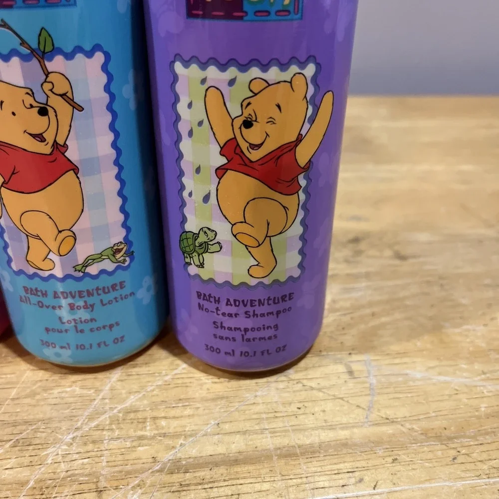 Vtg Disney Winnie the Pooh Bubble Bath Shampoo Lotion 10.1 Oz 1999‎ Avon NOS